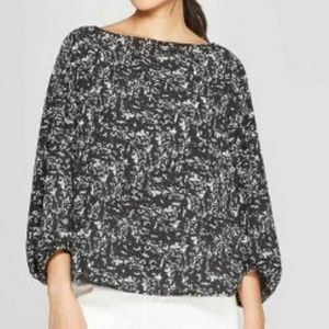 Women's Long Sleeve Boat Neck Blouse - Prologue -